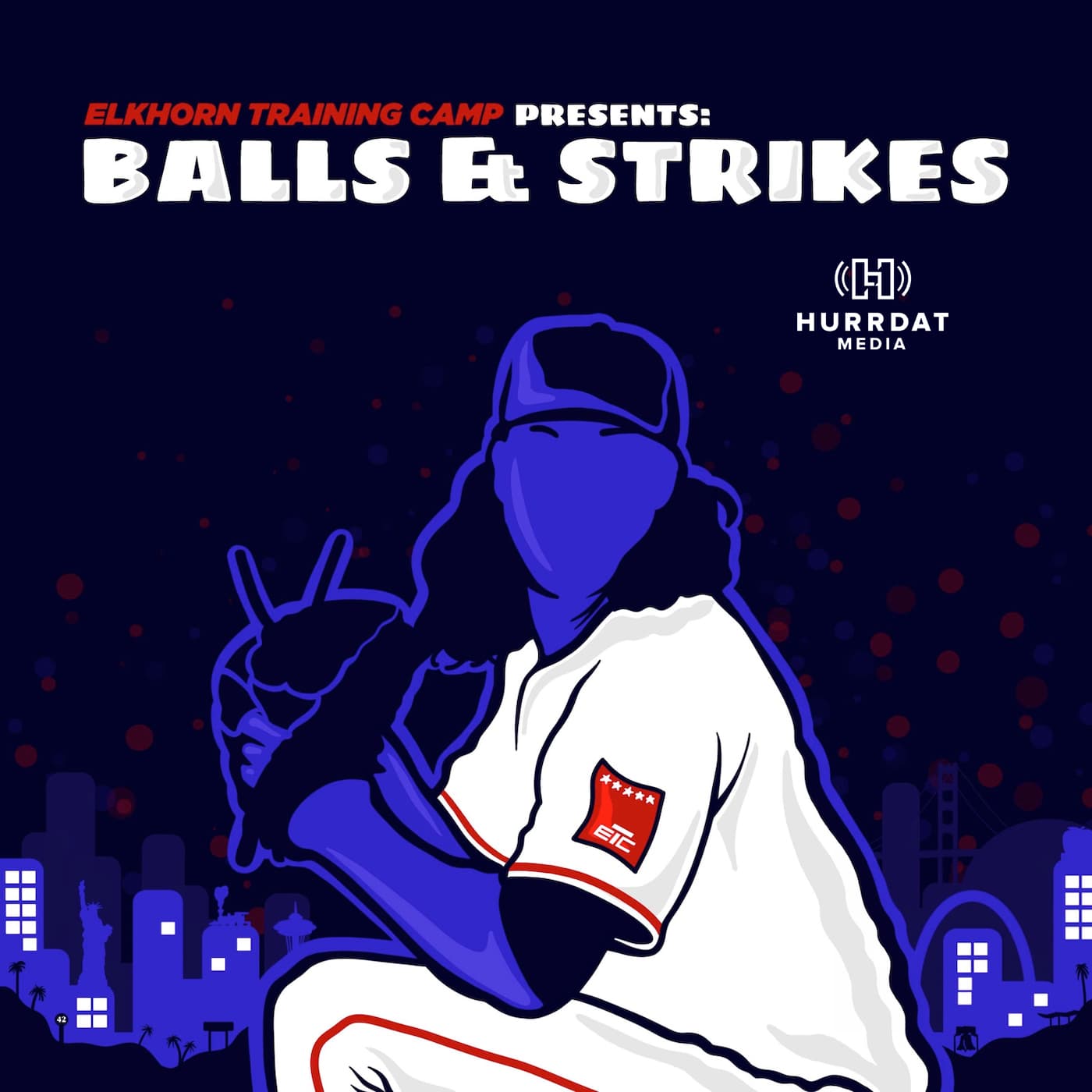Balls and Strikes podcast graphic art