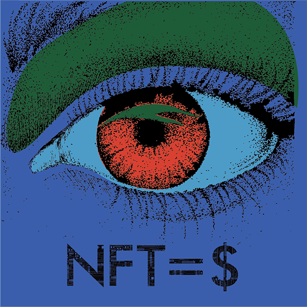 NFT eye blue