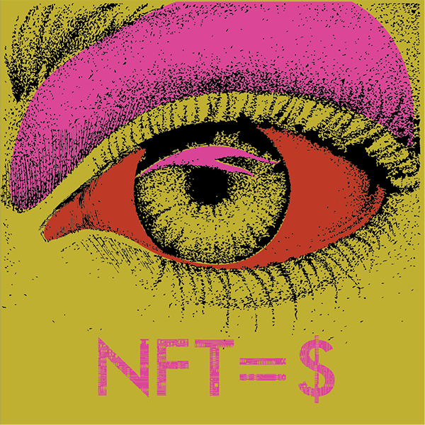 NFT eye yellow
