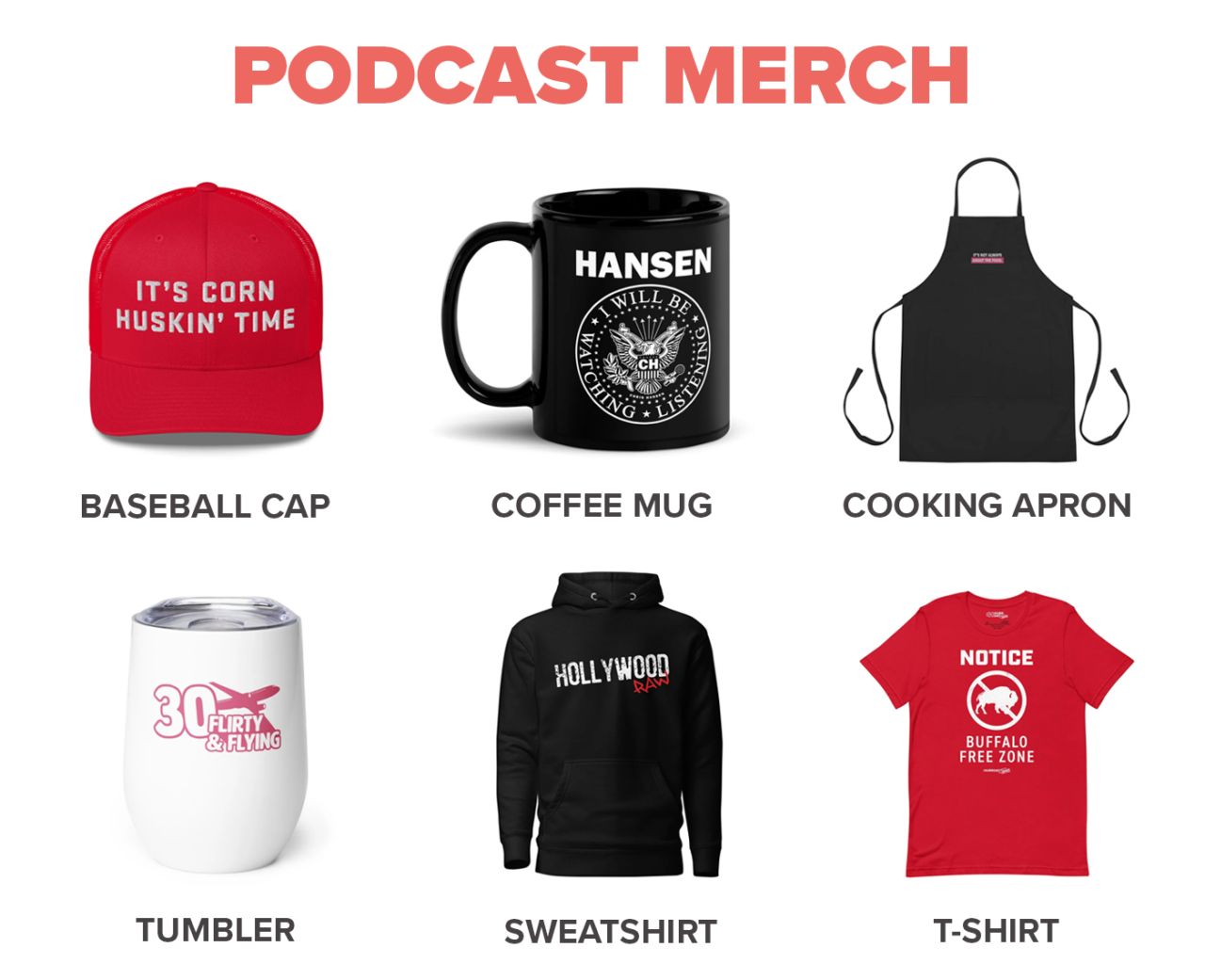 Your Guide to Creating & Selling Podcast Merch | Hurrdat Media